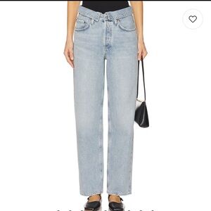 AGOLDE Echo Taper Flip Waistband Jeans in Color Syllable